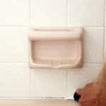 Bathroom caulk sealing